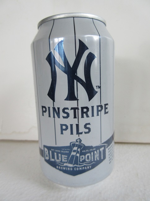 Blue Point - NY Yankees - Pinstripe Pils - T/O [NY] - $0.75 : Bills Beer  Cans, Welcome to Bills Beer Cans