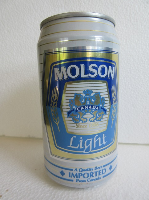 Molson Light - '...Imported from Canada' - T/O - Click Image to Close