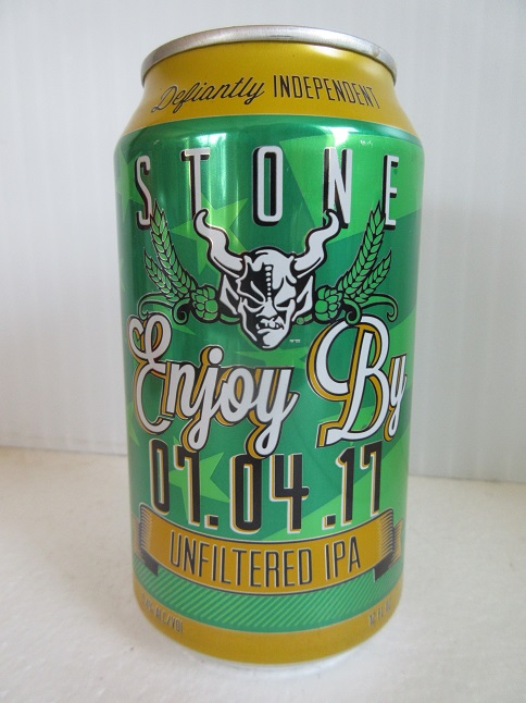 Stone - Enjoy By 07.04.17 - Unfiltered IPA