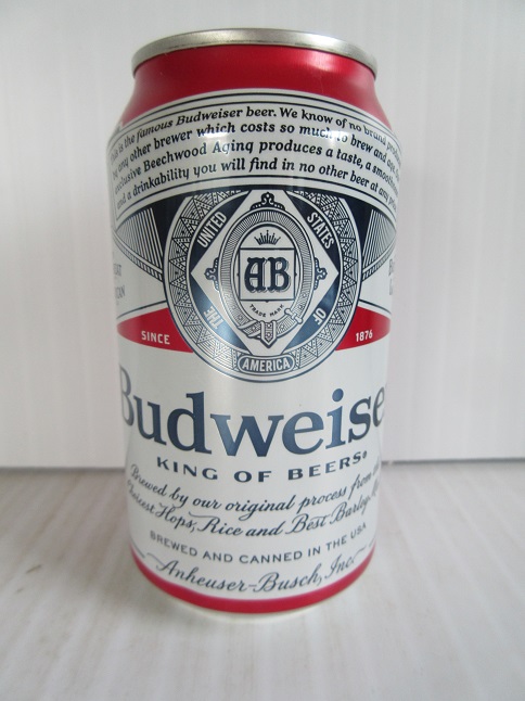 Budweiser - King of Beers - red can - T/O - Click Image to Close
