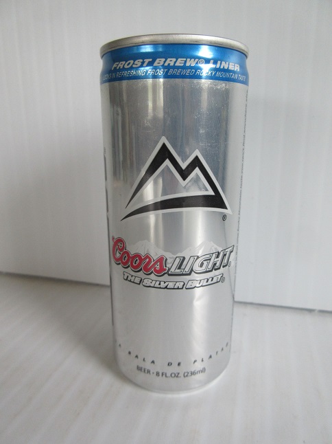 Coor's Light - 8oz - tall - Frost Brew Liner - Click Image to Close