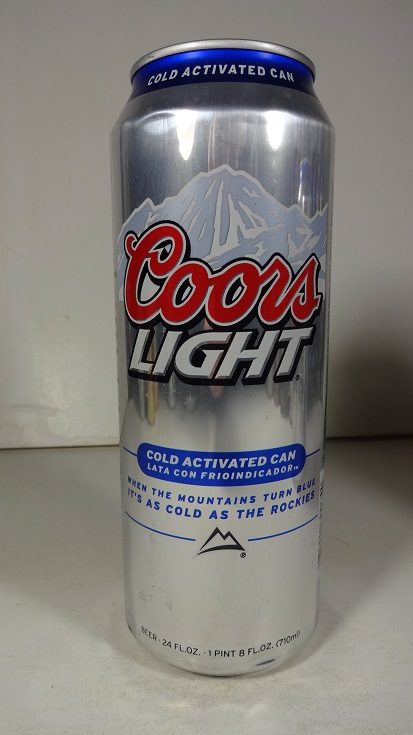 Coor's Light - 'Cold Activated Can' - 24 oz
