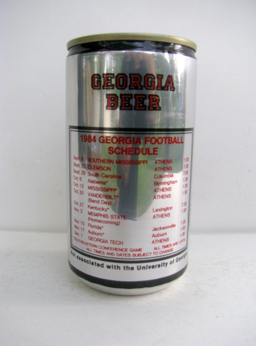 Georgia Beer 84 - 1984 Univ of Georgia Football Schedule