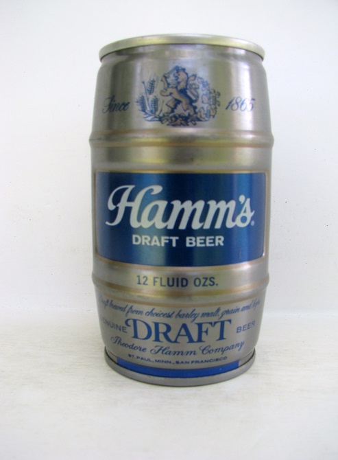 Hamm's Draft - keg can - T/O
