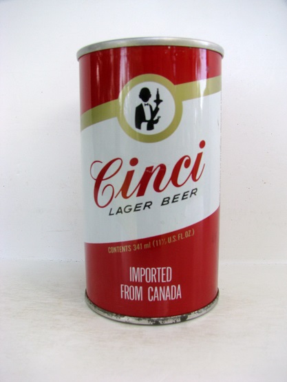 Cinci Lager Beer - contents 341ml (11.5 US fl oz)