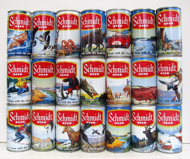 Schmidt Scenes - 21 cans - 2 top opened cans in this set
