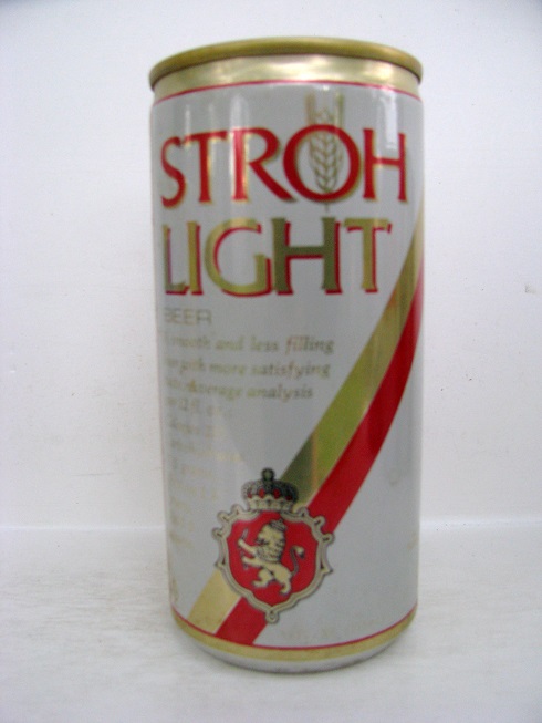 Stroh's Light - T12 - white