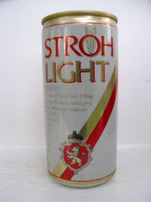 Stroh's Light - T12 - white - Click Image to Close