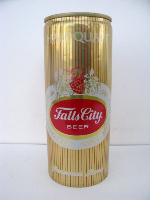 Falls City - gold w stripes - 16oz