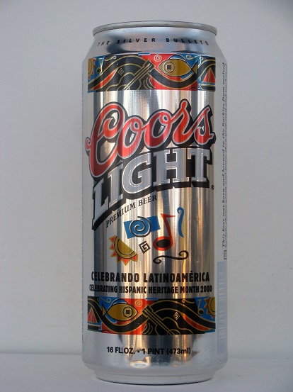 Coor's Light - Celebrando LatinoAmerica 2000 - 16oz