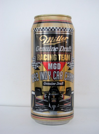 Miller Genuine Draft - 1992 Indy Car Champ - 16oz - Click Image to Close