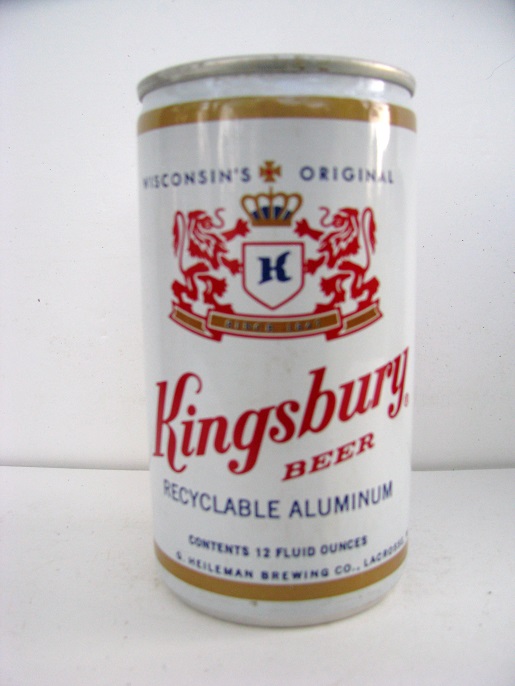 Kingsbury Beer - aluminum w small contents - Click Image to Close