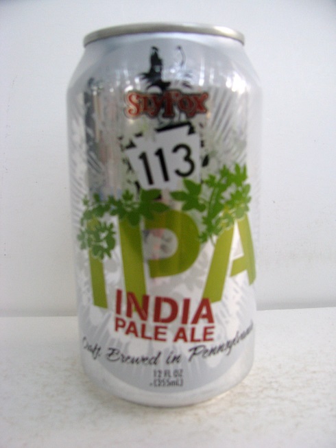 Sly Fox - 113 India Pale Ale - Click Image to Close