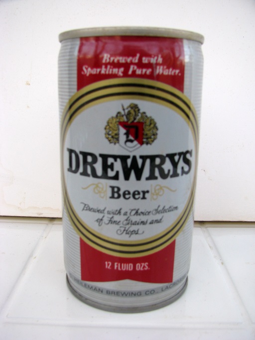 Drewrys - crimped - red ribbon