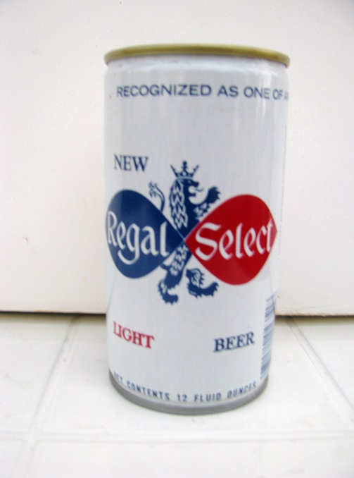 Regal Select Light Beer - General - crimped / no UPC - Click Image to Close