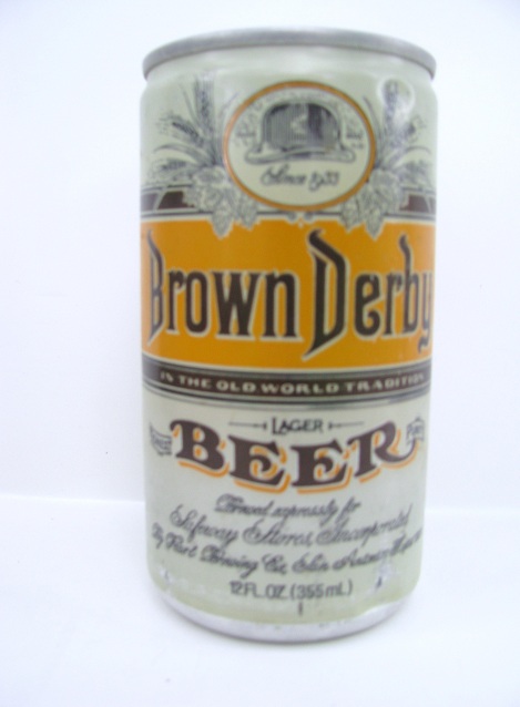 Brown Derby - Pearl - tan aluminum - Click Image to Close