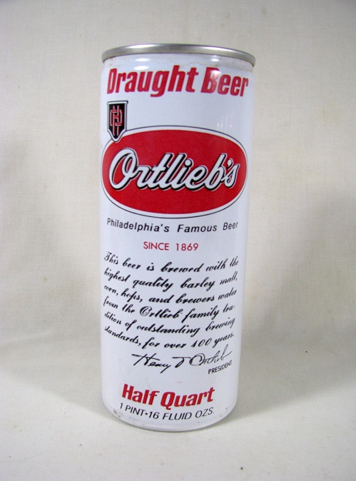 Ortlieb's Draught - aluminum - 16oz - Click Image to Close