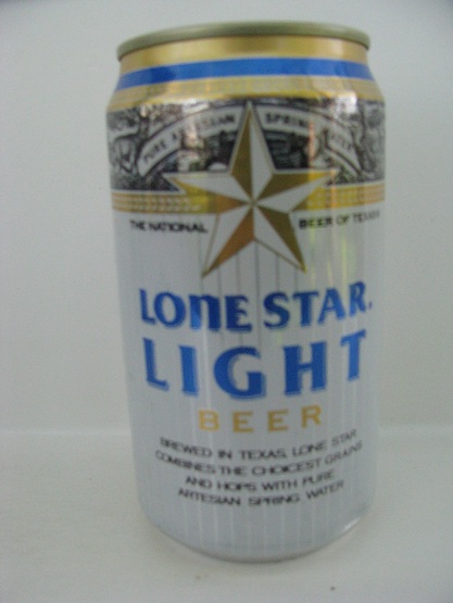 Lone Star Light - pinstriped w gov't warning - T/O