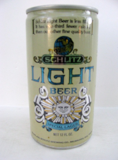 Schlitz Light - 1975 - aluminum