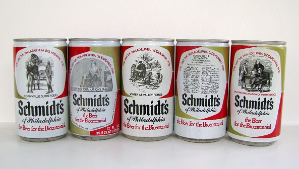 Schmidt's - Bicentennial set - 5 cans - 12oz - T/O - Click Image to Close