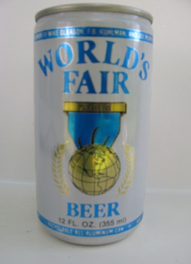 World's Fair Beer - blue & white