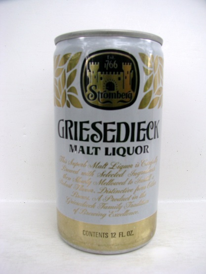 Griesedieck Malt Liquor - aluminum - T/O - Click Image to Close