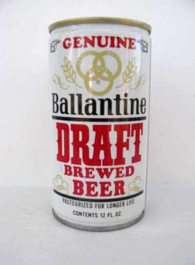 Ballantine Draft Brewed - crimped w narrow seam - Click Image to Close