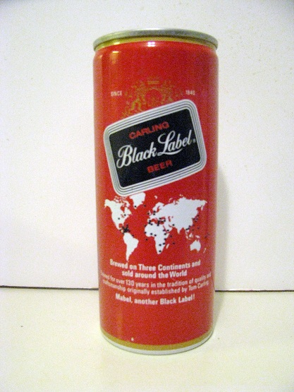 Black Label - world map - 16oz - Click Image to Close