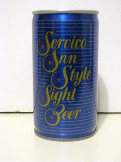 Servico Inn Style Light Beer - blue - crimped - Click Image to Close
