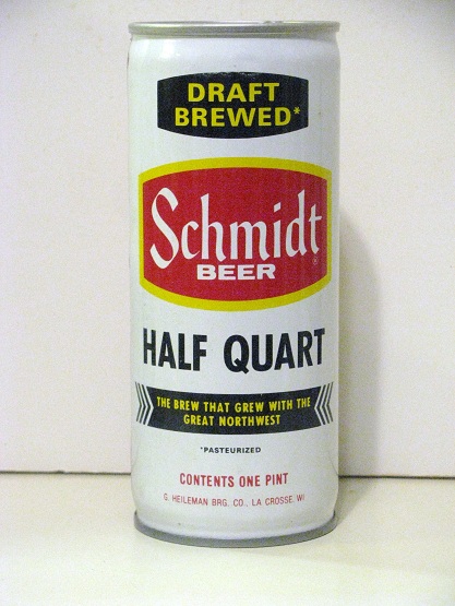 Schmidt Draft Brewed - Heileman - crimped - 16oz - Click Image to Close