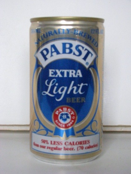 Pabst Extra Light - gold - w 355 ml - Click Image to Close