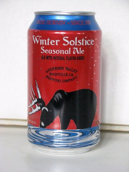 Anderson Valley - Winter Solstice Seasonal Ale - w black bear