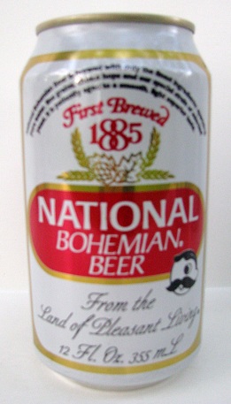 National Bohemian - white with Mr Boh