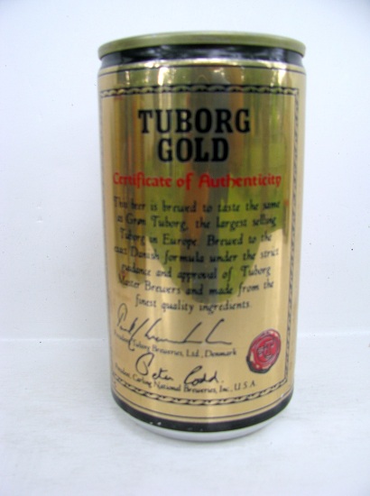 Tuborg Gold - Certificate Of Authenticity - 2 signatures - Click Image to Close