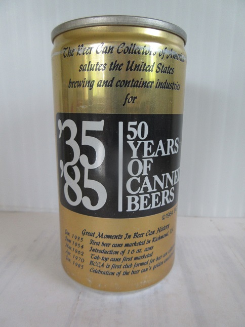 BCCA Celebration of 50 Years of Canned Beer - '35 - '85