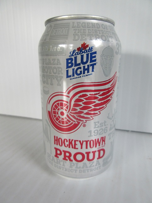 Labatt Blue Light - Hockeytown Proud - Detroit Red Wings - Click Image to Close