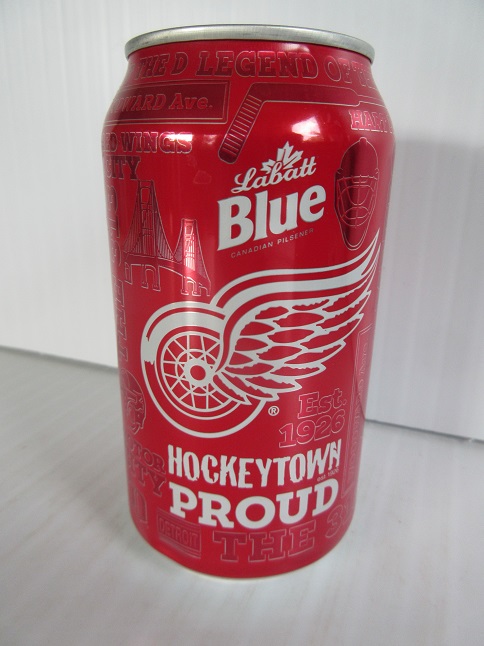 Labatt Blue - Hockeytown Proud - Detroit Red Wings - Click Image to Close