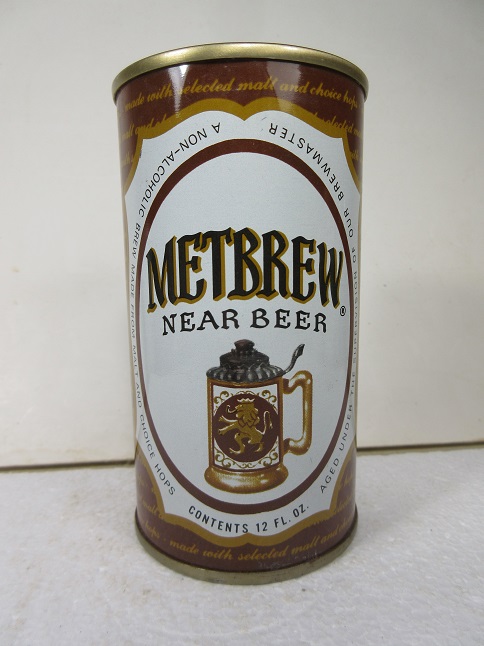 Metbrew Near Beer - wide seam, darker brown, & Indian Head