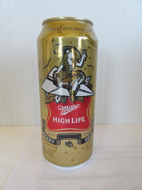 Miller High Life - Girl on Paper Airplane - 16oz